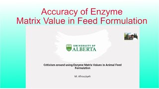 Accurate programming method to use enzyme matrix value in feed formulation [upl. by Grantham]