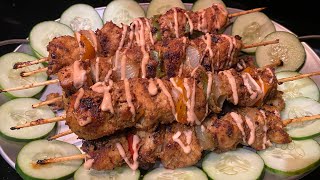 চুলায় তৈরি পারফেক্ট চিকেন সাসলিক রেসিপি। chicken shashlik recipe [upl. by Ahel]