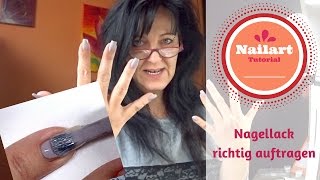 Nagellack richtig auftragen  Nägel lackieren [upl. by Axel]