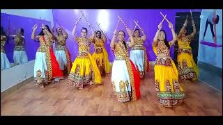 Chogada Tara  Dandiya Dance  Group Dance  Loveyatri  Navratri Special [upl. by Namad]