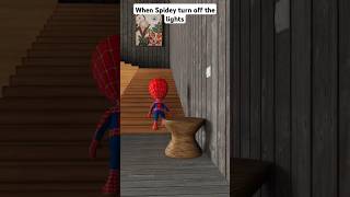 When Spidey turn off the lights  Marvel Animation shorts youtubeshorts shortsfeed [upl. by Karl]