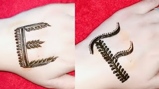 Alphabet Mehndi Design  E  F Mehndi Design  E to F Letter Tattoo Design’s by Pk Mehndi ll mehndi [upl. by Notelrac]