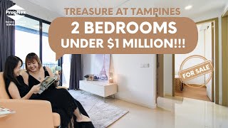 CHEAP 2 BEDROOMS UNDER 1M  TREASURE AT TAMPINES  JUST TOP [upl. by Annadal869]