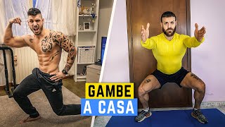 ALLENAMENTO GAMBE IN CASA SENZA ATTREZZI [upl. by Ayyn498]