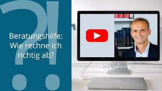 Gebührenrecht  Frage des Monats Beratungshilfe Wie rechne ich richtig ab [upl. by Beetner]