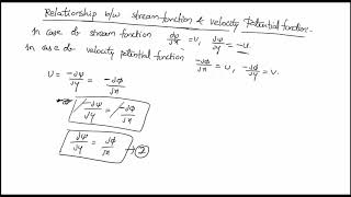 stream function and velocity potential function relationship fluid mechanics [upl. by Derrik]