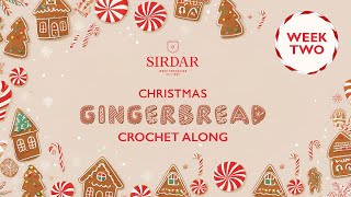 Sirdar Gingerbread Crochet Along Week 2  Christmas Jumper Panels [upl. by Elsa]