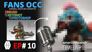 FANS OCC  EP10 Artist Commentary Timelapse  Alexandra Fler Malygina Concept [upl. by Art]