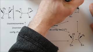 Molécules à 2 carbones asymétriques  diastéréoisomères et énantiomères [upl. by Enyedy]