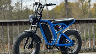 Bluevall SU8 moped style ebike 1500watt and it’s under 1000 dollars [upl. by Aivatnuahs]