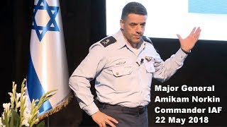 Commander Israeli Air Force Major General Amikam Norkin [upl. by Tova]