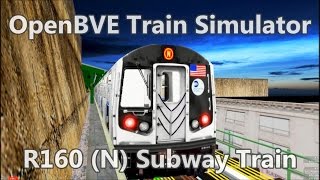 OpenBVE ►R160  N  Astoria to Queensboro Plaza◀ [upl. by Aromat]