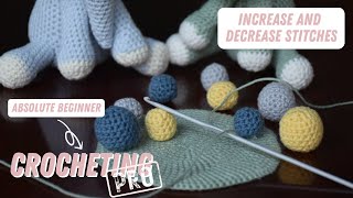 Absolute Beginner to Crochet Pro  Increasing and Decreasing stitches [upl. by Nisior229]