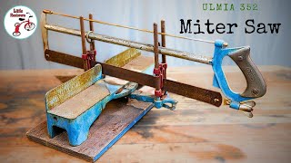 Ulmia Ott 352 Miter Box Saw Restoration Previously broken and repaired Must have woodworking tool [upl. by Yecak]