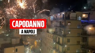 Capodanno a Napoli il silenzio e poi il boato dei festeggiamenti allo scoccare della mezzanotte [upl. by Hollister]