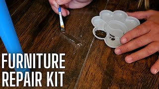 Full demo on how to use the wood furniture repair kit [upl. by Camp]