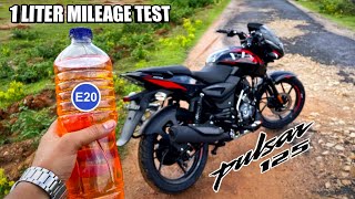 New 2023 Model Bajaj Pulsar 125  1 Litre Mileage Test  its Shocking [upl. by Fitzgerald]