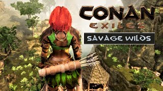 Exploring The Jungle Continued amp An Island Too  Savage Wilds Mod  Conan Exiles PC Gameplay [upl. by Yerd]