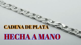 HACER PULSERA DE PLATA A MANO PASO A PASO cadena de eslabones [upl. by Tyrone549]