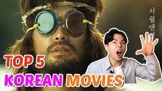 TOP 5 BEST KOREAN MOVIES for learning korean language [upl. by Llennoc]