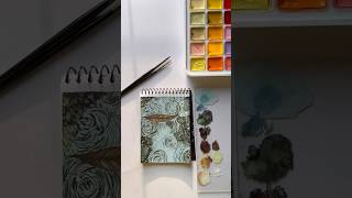 Gouache painting🍂gouache himigouache gouachepainting art artshorts artwork paintingtutorial [upl. by Ahseinat]