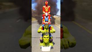 HULK SAVES SPIDERMAN AND 🛑 IRON MAN FROM RHYNO AND VENOM shorts spiderman ironman [upl. by Frank]