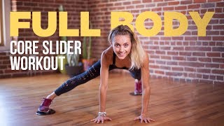 13Minute Full Body Workout Using Core Sliders Sliding Disks [upl. by Yziar239]