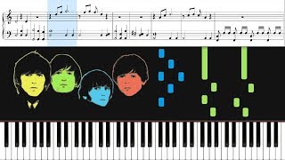 All My Loving The Beatles  Piano Tutorial  Sheets [upl. by Trumaine49]