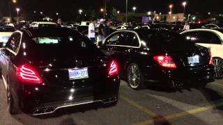 C63 S vs C63 Secondary cat resonator delete partial muffler bypass [upl. by Whitnell]