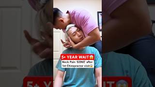 He Cracked SOO LOUD😱 neckpain Chiropractic Trending Short [upl. by Adieren]