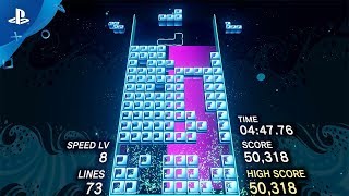 Tetris® Effect back to back to back to back tspin triple setup and execution 2D [upl. by Pik]