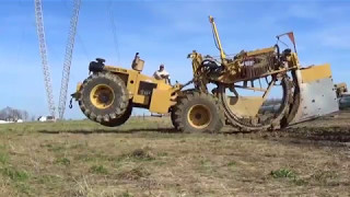 Laying field drainage tile near Fostoria Ohio [upl. by Akkahs]