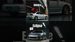 Eclipse vs Integra Which Car Reigns SUPREME [upl. by Ayerim473]