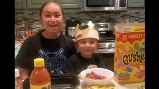 Making Gushers with chamoy and tajin 🤤 viral gushers snacks familyfun [upl. by Annaujat396]