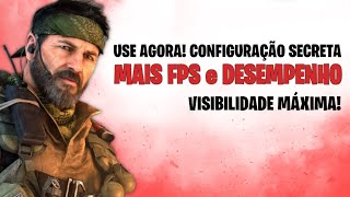 MUDE AGORA CONFIGURAÇÕES SECRETAS para AUMENTAR o FPS e DIMINUIR o INPUT na BETA BLACK OPS 6 [upl. by Aynotak]