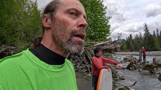 Maple Creek Beaver Maze  Nooksack River Swim May 18 2024 [upl. by Latona]