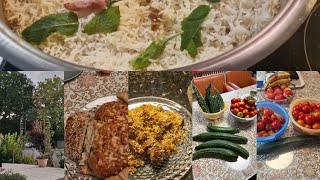 Daily routine with 3kindsBaryani recipefresh vegetablesHinas Lifestyle in Germany 🇩🇪 [upl. by Lovich]