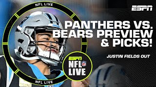 PREVIEWING Panthers vs Bears on Thursday Night Football 🏈  NFL Live [upl. by Catlin]