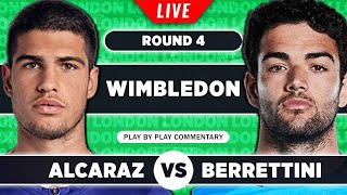 ALCARAZ vs BERRETTINI  Wimbledon 2023  LIVE Tennis Watchalong [upl. by Niak927]