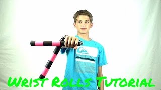 Rip Wrist Rolls Nunchaku Intermediate Tutorial [upl. by Nunciata]