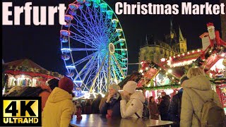 🇩🇪🎄Erfurt Christmas Market 2023 Erfurter Weihnachtsmarkt 2023🌟 Germany [upl. by Aymer682]