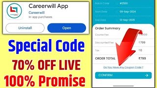 Careerwill coupon code  careerwill apply coupon Code  carrewill coupon code  coupon code [upl. by Orimlede884]