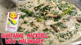 Ginataang Mackerel With Malunggay  Murang Ulam Recipe  Lutong Pinoy [upl. by Daisy]