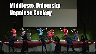 Middlesex University Nepalese Society 6th InterUni Nepalese Dance Competition UK 2018 [upl. by Tufts882]