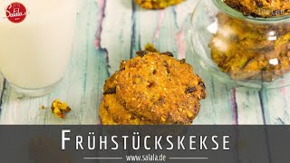 Frühstückskekse Rezept ohne Mehl und ohne Zucker Low Carb salalade [upl. by Humo]