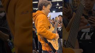 Matteo Mancuso live at NAMM 2024 Bacci booth 1112 [upl. by Ayt]