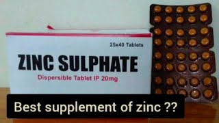 zinc sulphate tablet uses and side effects [upl. by Hendrix]