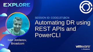 CODE1371BCN  Automating DR using REST APIs and PowerCLI [upl. by Eeima771]