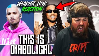 RAPPER REACTS to Chris Brown  Weakest Link QUAVO DISS [upl. by Ahsenra802]