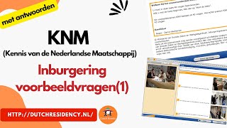 2024 KNM Inburgering met antwoorden kennis nederlandse maatschappij Voorbeeldvragen1 [upl. by Tnelc65]